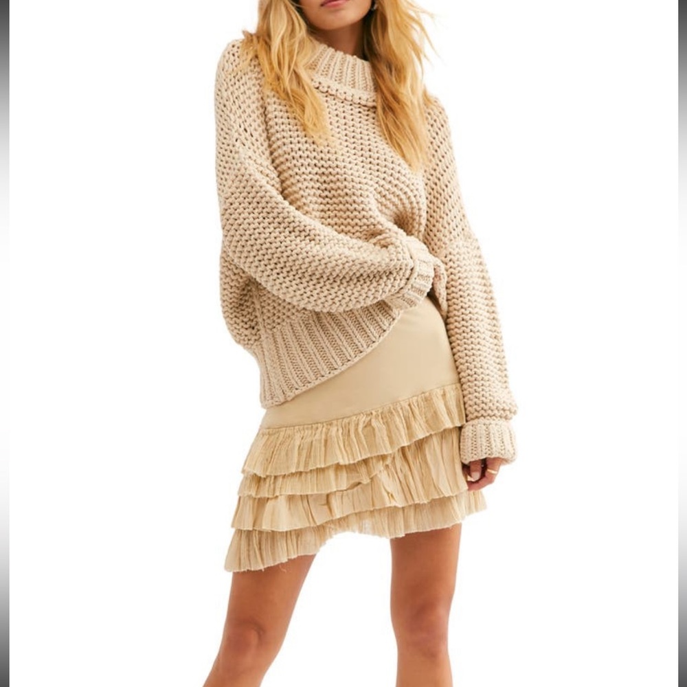 Free People My Only Sunshine Sweater Sz Med